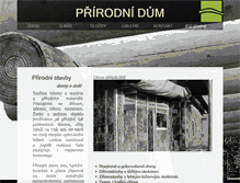 Tablet Screenshot of prirodni-dum.cz